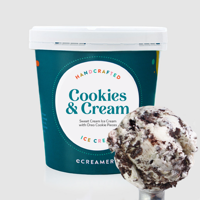 Photo of eCreamery's Cookies & Cream Ice Cream pint