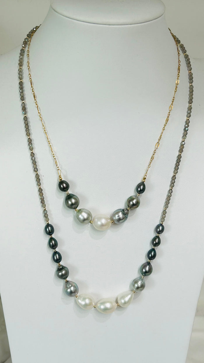 Ariel 13 necklace - labradorite