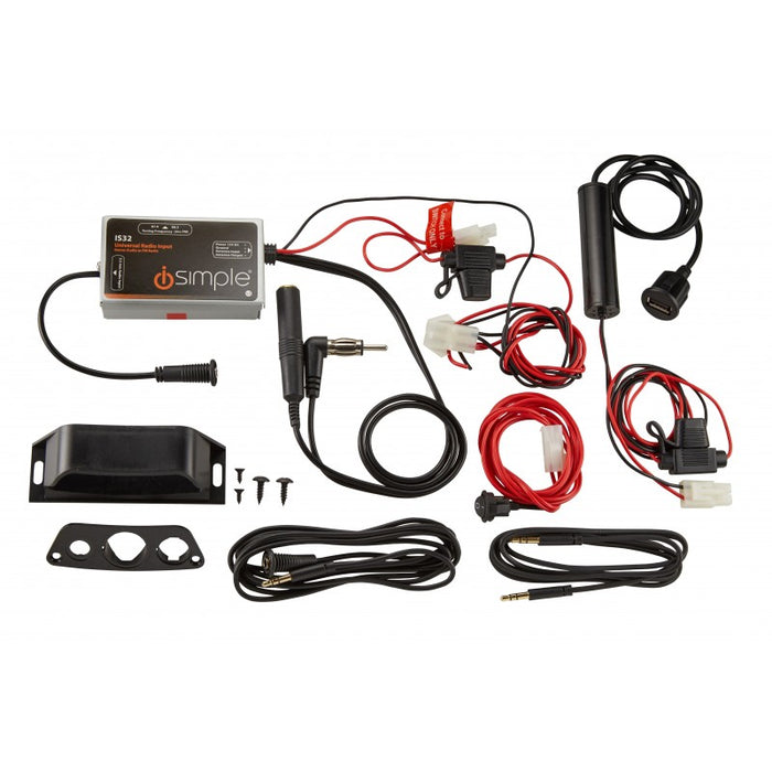 isimple gateway whats in the box showing all cables and harnesses v3