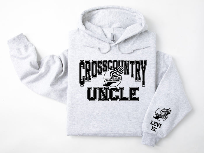 Cross Country Personalized Hoodie Sweatshirt for Mom, Dad or Family Supporters