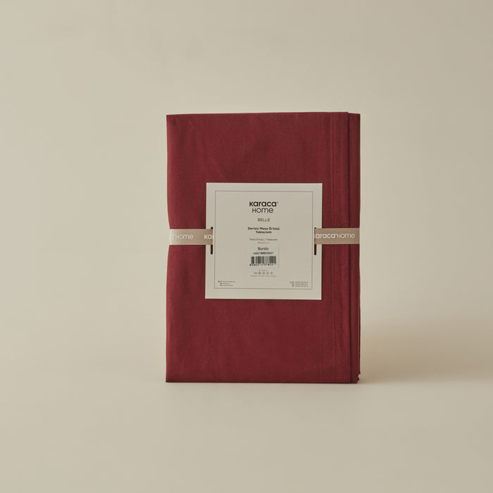 Karaca Home Belle Nappe Antitache Bordeaux