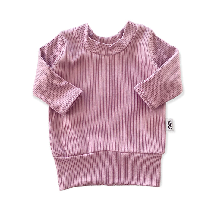 Lavender Ribbed Lounge Top