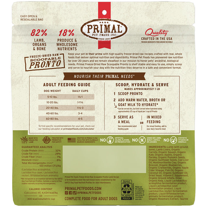 Primal Freeze Dried Dog Food Pronto Variety Pack - 16 oz - Dog.Dog.Cat.
