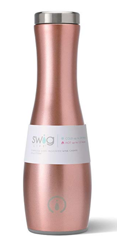 Rose Gold Insulated Wine Carafe