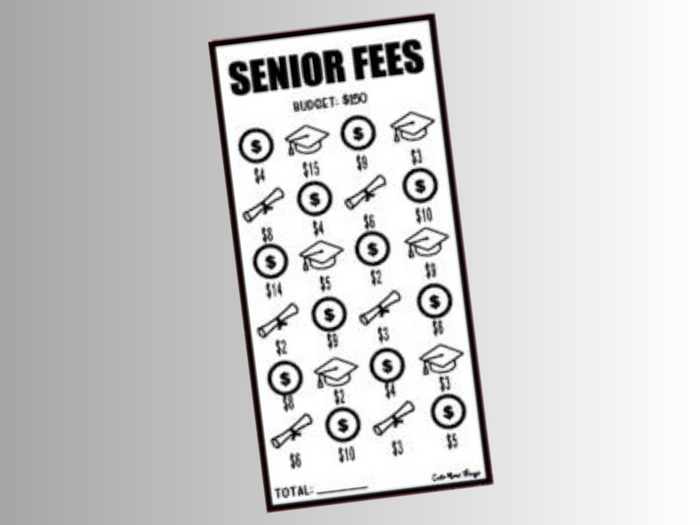 Senior Fees | Savings Insert or Cash Envelope | Square | 150