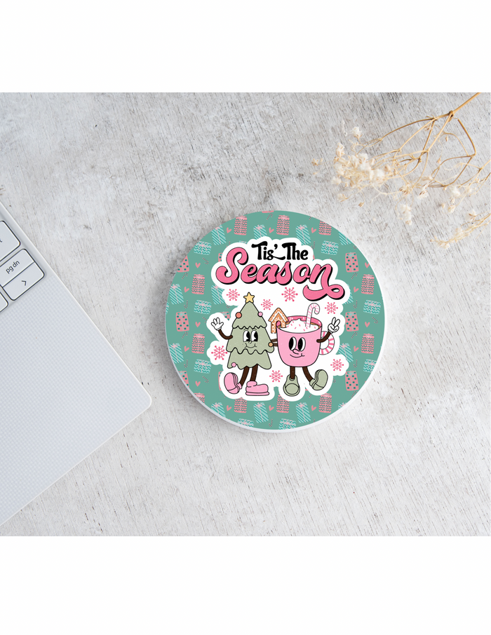 Tis the season mug Coaster