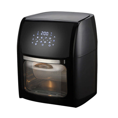 14L Digital Turbo Air Fryer Cooker w/ Rolling Cage/Rotisserie-#product_category#-Home Living Store