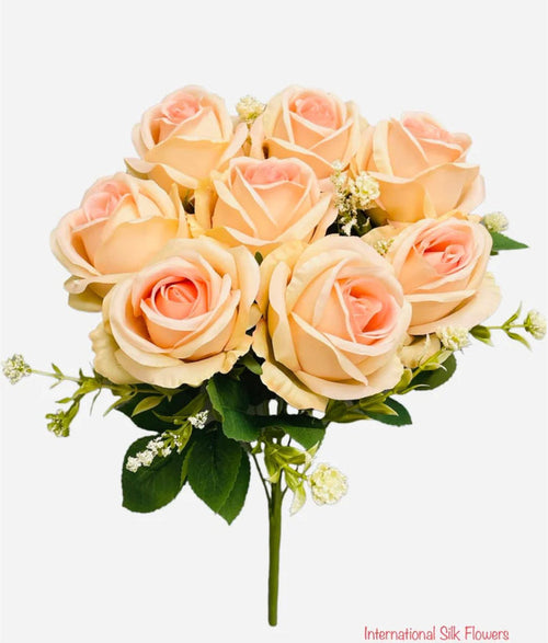 16.5'' Gypso Rose Bush ( TY1308-Light Peach ) 192065