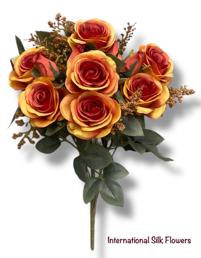 19'' Open Rose Bush ( 23653-Orange ) TY1305