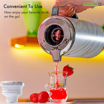 1L Marble Insulated Double Walled Vacuum Flask Jug