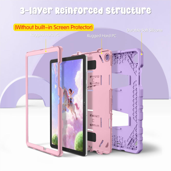 3-Layer Protection Case with Kickstand for Galaxy Tab A11 Plus/Tab A9 Plus | Kid-Friendly with Shoulder Strap | Fintie