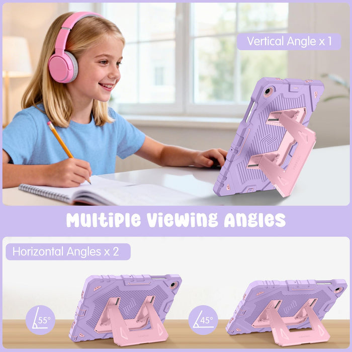 3-Layer Protection Case with Kickstand for Galaxy Tab A11 Plus/Tab A9 Plus | Kid-Friendly with Shoulder Strap | Fintie