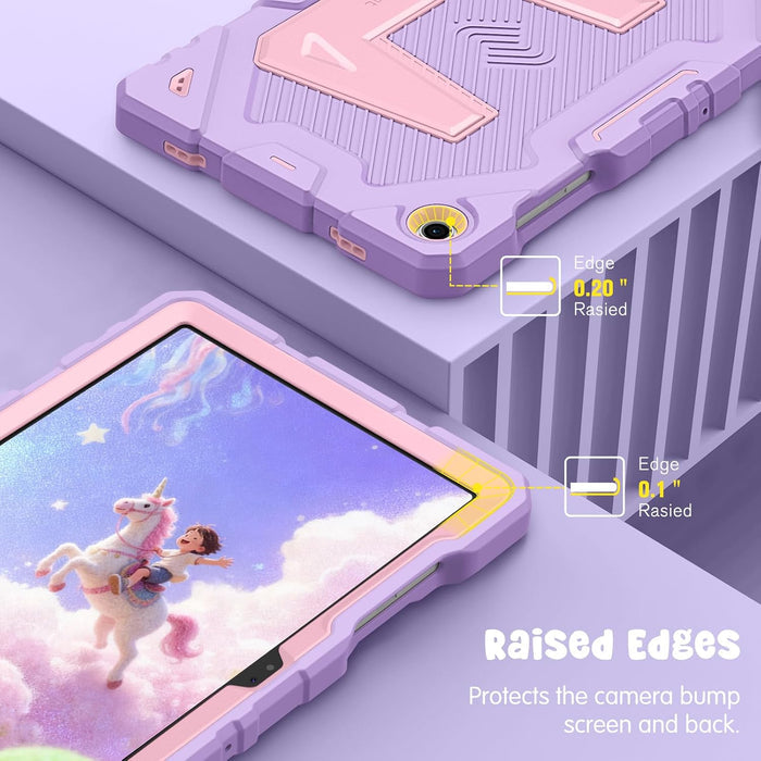 3-Layer Protection Case with Kickstand for Galaxy Tab A11 Plus/Tab A9 Plus | Kid-Friendly with Shoulder Strap | Fintie