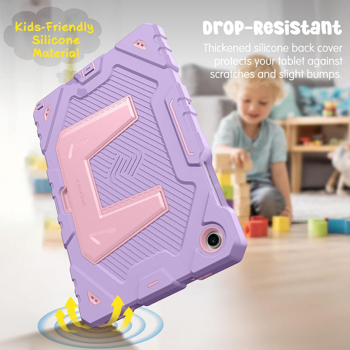 3-Layer Protection Case with Kickstand for Galaxy Tab A11 Plus/Tab A9 Plus | Kid-Friendly with Shoulder Strap | Fintie