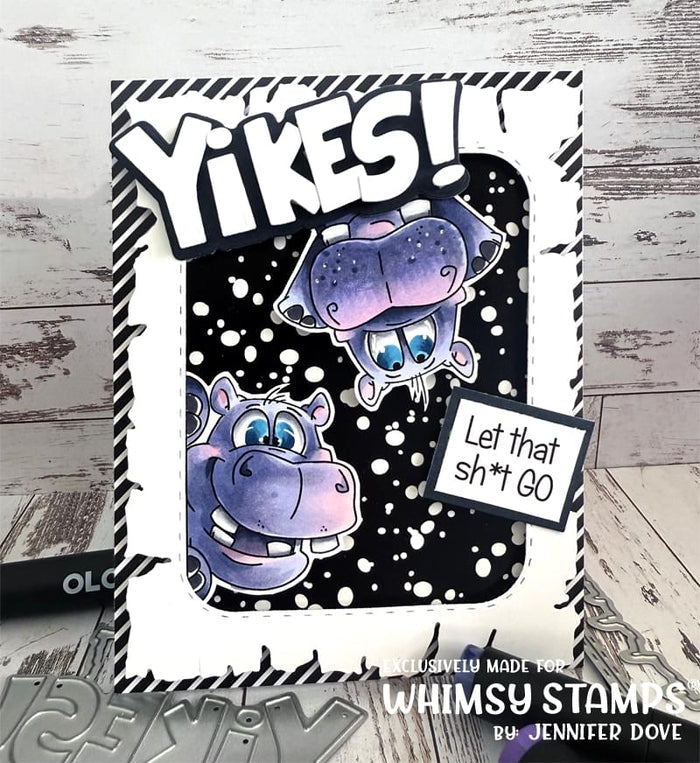 Happy Hippos Clear Stamps - Whimsy Stamps
