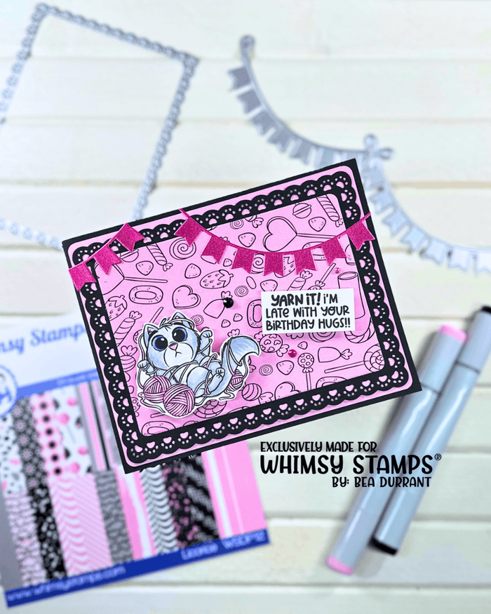 Little Toes Kitty Clear Stamps - Whimsy Stamps