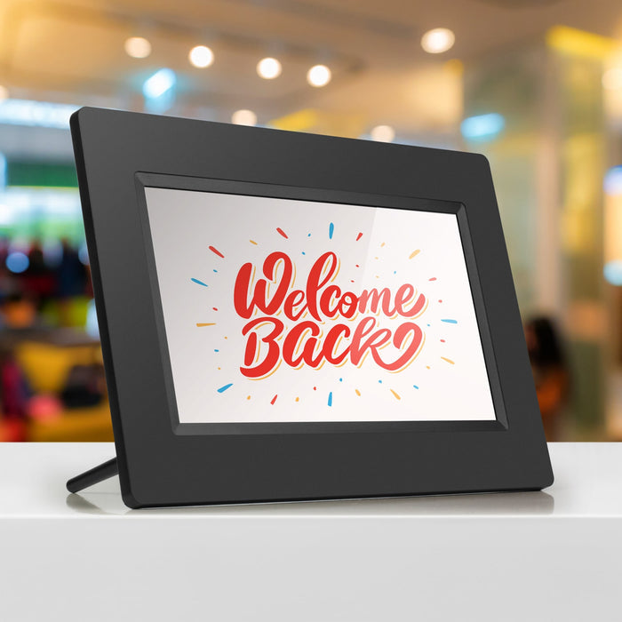 Aluratek 7inch Digital Photo Frame with Automatic Slideshow signage