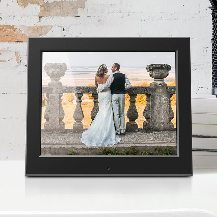aluratek 8 slim digital photo frame automatic slideshow environment