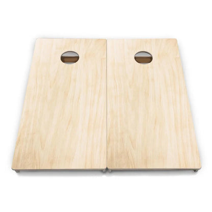 Pro series cornhole boards front view rounded corners