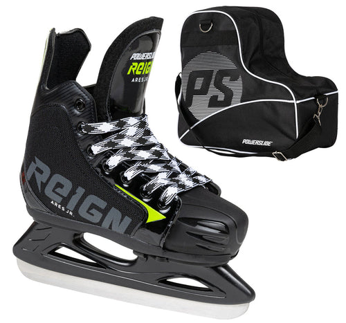 Ares Junior adj. + Ice Skate Bag bundle