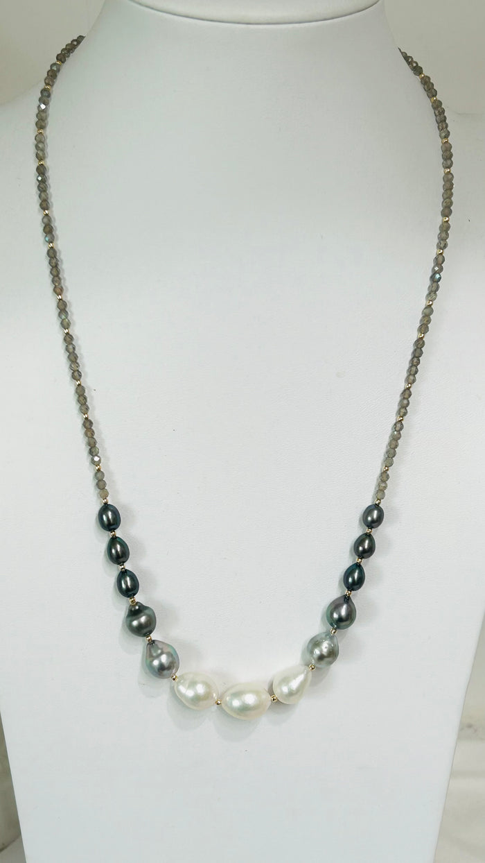 Ariel 13 necklace - labradorite