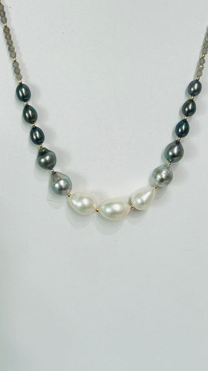 Ariel 13 necklace - labradorite