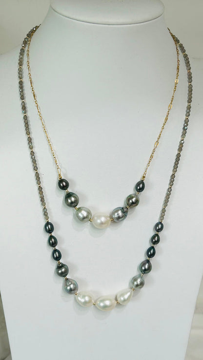 Ariel 13 necklace - labradorite