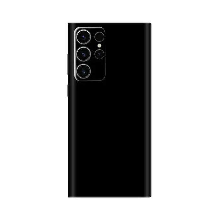 the back of the black oneplar phone