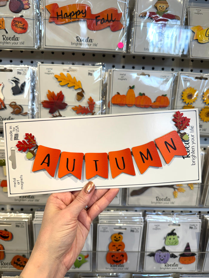 Autumn Banner Magnet (10"w)