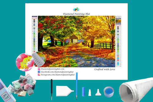 Autumn Road Diamond Painting