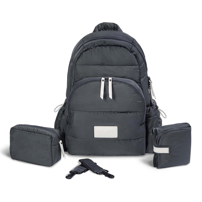 Avery Row - Baby Changing Backpack - Black - Mabel & Fox