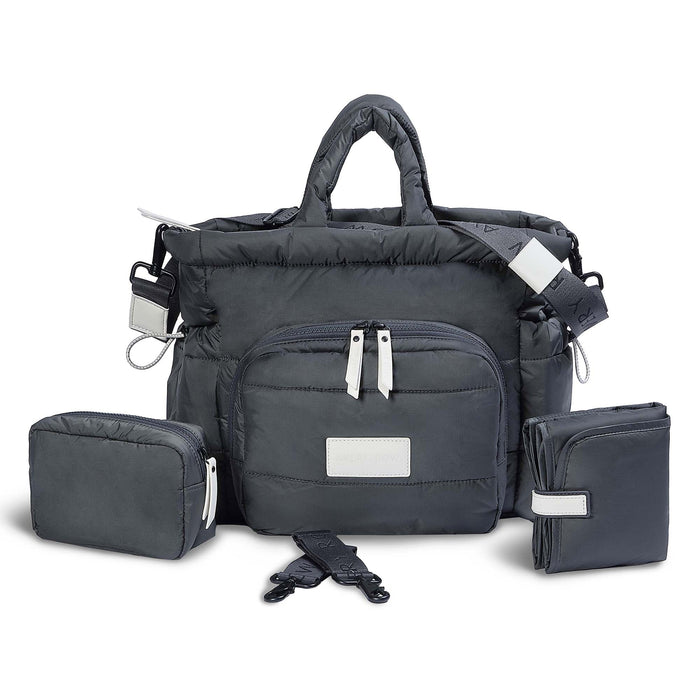 Avery Row - Baby Changing Tote Bag - Black - Mabel & Fox