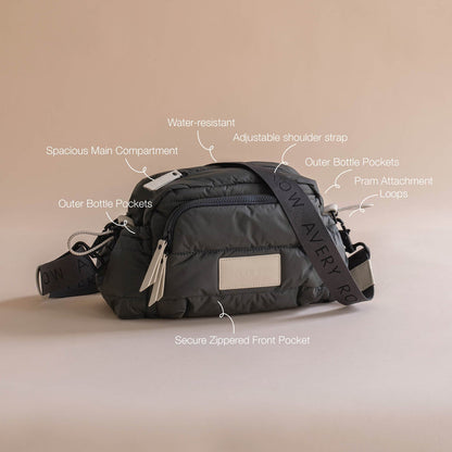 Avery Row - Pram Organiser Bag - Black - Mabel & Fox