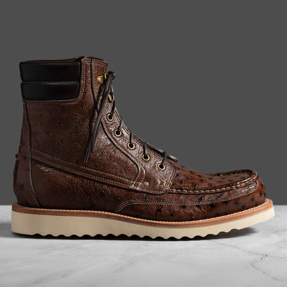 6E Field Boot Kango Tobacco Ostrich