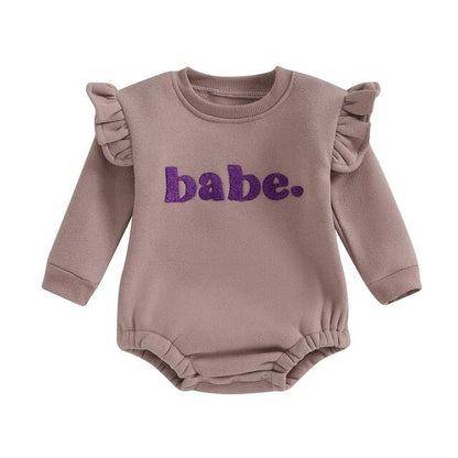 BABE Ruffle Long-Sleeve Onesie