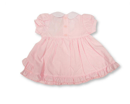 Baby Dress Pink with Ruffles and Bows (6-24m) (PK6) - BIS-2120-6370