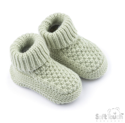 Baby Elegance Ribbed Booties - Mint (PK6) (NB-6m) ABO712MI