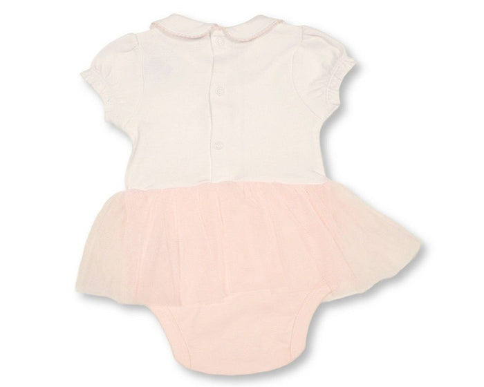 Baby Girls Dress Romper with Floral Embroidery and Lace (NB-9m) (PK6) - BIS-2120-6391
