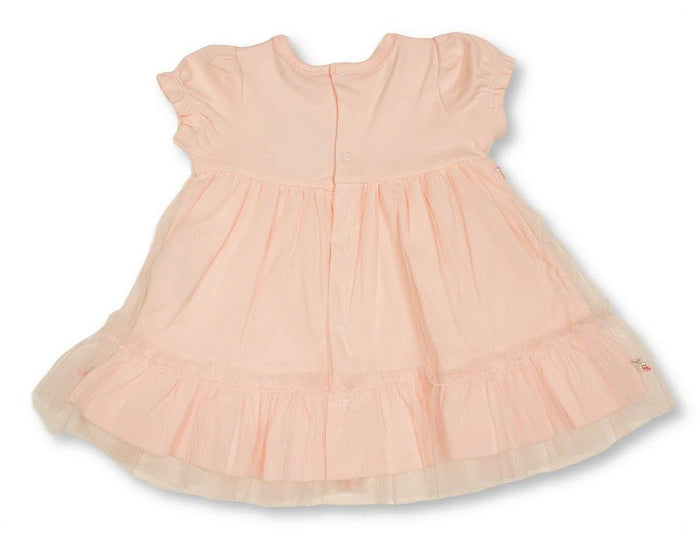 Baby Girls Dress with Floral Embroidery and Mesh (NB-9m) (PK6) - BIS-2120-6392