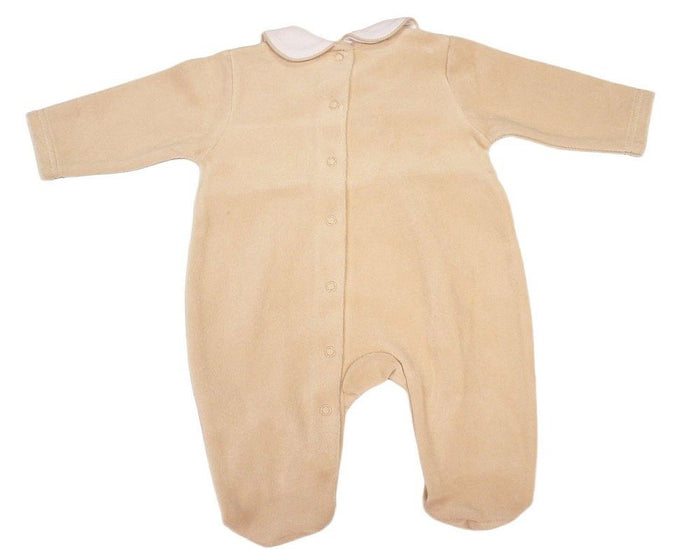 Baby Velour All in One with Smocking - Rabbit (NB-6m) (PK6) - BW-13-441
