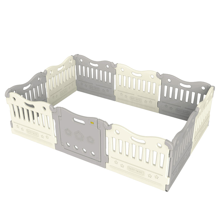 BABYCARE Playpen-Melange Grey