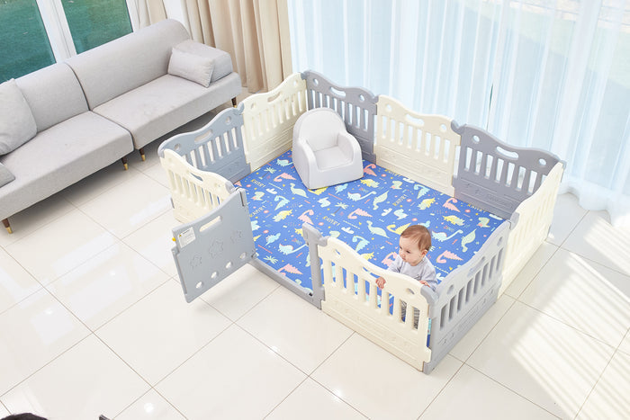 BABYCARE Playpen-Melange Grey
