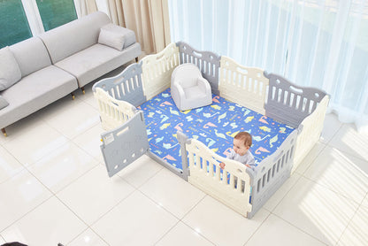 BABYCARE Playpen-Melange Grey