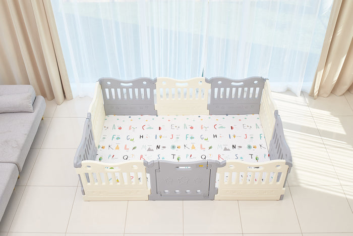 BABYCARE Playpen-Melange Grey