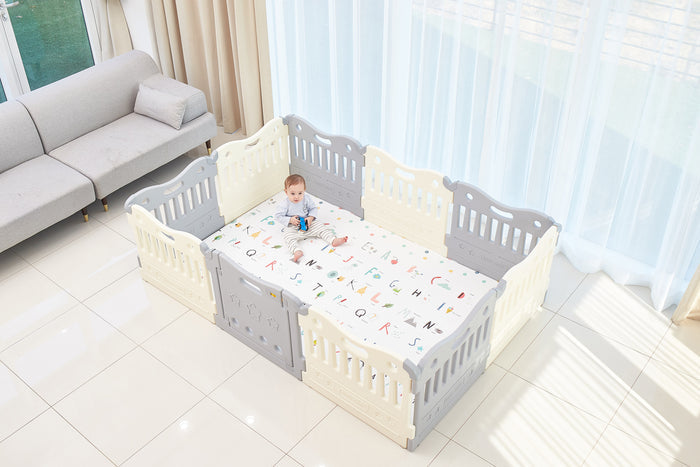 BABYCARE Playpen-Melange Grey
