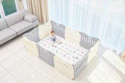 BABYCARE Playpen-Melange Grey