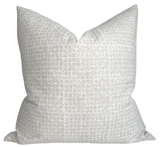 Batik Pillow Cover in Chalk, Walter G Textiles