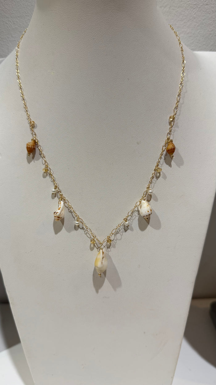 Beachcomber shell necklace
