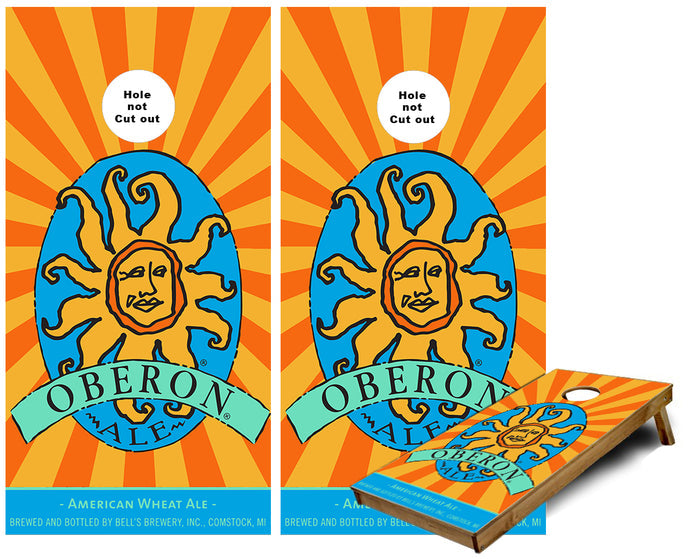 Bells Oberon Ale Cornhole Wraps