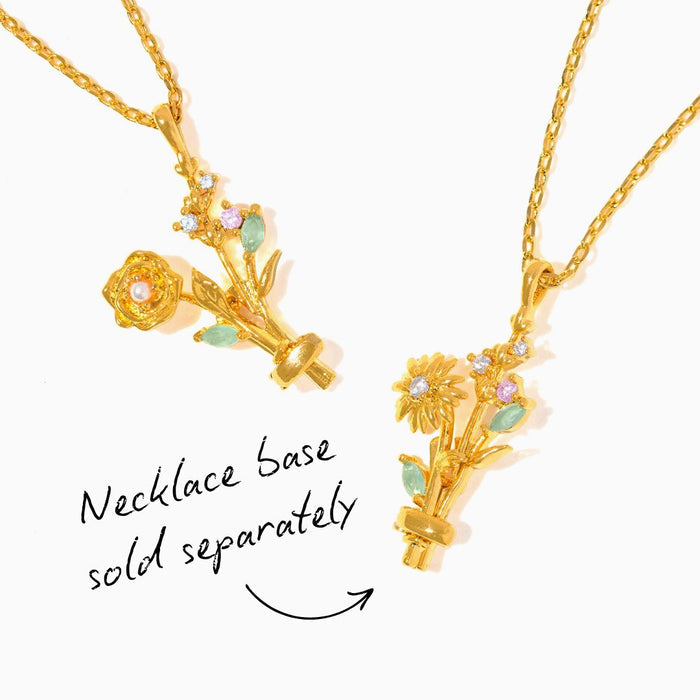 Birth Month Flower for Necklace